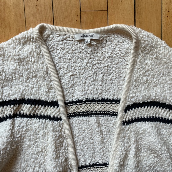Madewell Striped Bouclé Cardigan Sweater - Picture 5 of 5